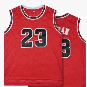 Red Basketball Jersey with Number 23